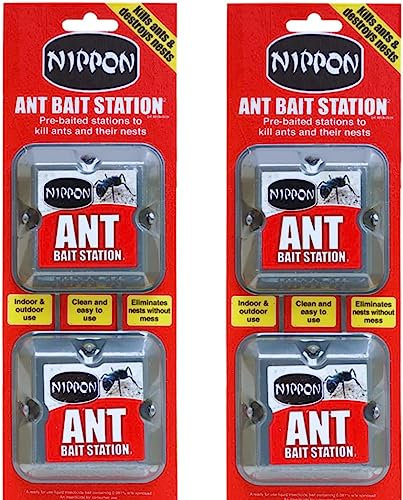 Acense Ant Killer Bait Station for Destroys Ant, Insect Repellent, Ants Killer, Pest Control, Let Ants Destroy Their Nests and Other Ants, Perfect for Outdoor and Indoor (4pk)