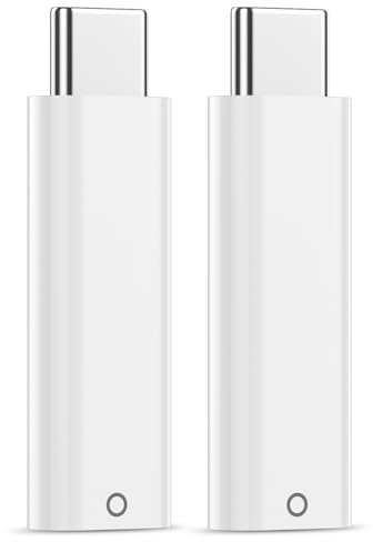 APETOO USB-C to Pencil Adapter for iPad 10th Gen and Apple Pencil 1st Gen,USB C to for Pencil Lightning Adapter Type C Bluetooth Pair Charging Connector iPencil Adapter for 1st Gen Apple Pen,2-Pack