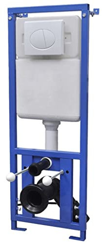RAUGAJ Unterputz-Spülkasten, hoch, 11 l, 41 x 14 x (110-125), Artikelfarbe: Weiß und Blau