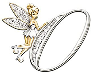 Broche Femmes Luxe Elf Angel Anglais A-z Lettre Broche Pin Strass Strassy Métal Girls Girls Mesdames Collier de revers Col Foulard Décor Vêtements Décor Broche Femme (Style : O)