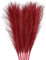 QUARKZMAN 3uds Pampas Falso Hierba Pequeña 45cm/17.7 Falso Esponjoso Pampas Artificial Hierba 7 Ramas Artificial Jarrón Relleno para Hogar Oficina Jarrón Boda Decoración Rojo