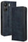RonRun Coque Compatible ave Xiaomi Poco C65, Étui à Rabat Portefeuille PU Cuir Multifonction Housse de Protection Antichoc, Bleu
