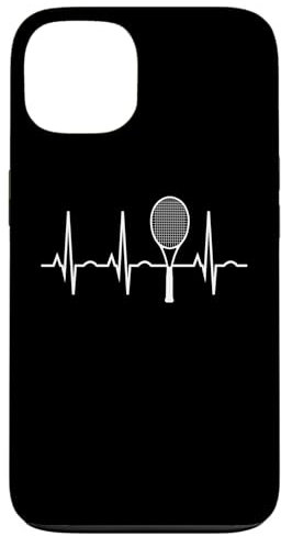 Hülle für iPhone 13 Tennis Herzschlag Tennisspieler Tennisschläger EKG Geschenk