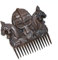 Handicraftviet Hand-Carved Wooden Comb, Wooden Viking Comb for Men's Hair, Beard, and Mustache, Great Gift - Natural Wood
