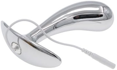 3 Größen Elektrische Stimulation Edelstahl Analplug Zubehör Elektro Sex Anal Dildo Dilatator Butt Plug Prostata Masturbation Reizstromgeräte SM Sexspielzeug für Männer Frauen,Silber,S