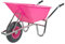 KCT 110L Pink Garden Builders Heavy Duty Wheelbarrow with Reinforced Tyre