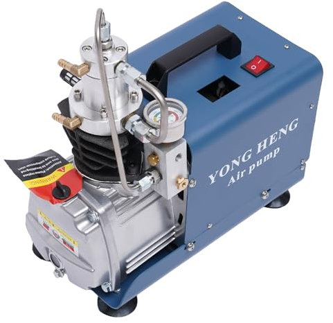 2 Cilindros Compresor de Aire Automático 300 Bar, Bomba De Aire Eléctrica De Alta Presión 40l/Min, 4500psi Bomba De Alta Presión Pcp - Separador De Aceite De Agua, Botella De Buceo Industrial