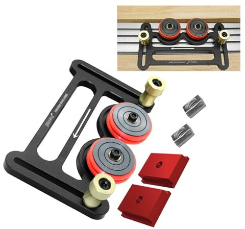 Generic - Alimentateur de scie à table - Rouleau de roulement - Planches à plumes à roulement en alliage d'aluminium - Rouleaux anti-vibration - Outil nu