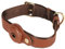 PU-Hundehalsband, Verstellbar und Stilvoll, für Gehtraining und Camping, Haustierhalsband, Langlebig, Weich und Hautfreundlich, für Alle Größen (Brown)