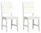 Woodroom Stuhl Kota 2er-Set Hevea massiv lackiert (weiß)