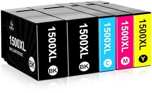 LeciRoba 1500XL Kompatibel für Canon PGI-1500XL 1500XL Tintenpatronen mit Canon Maxify MB2000 MB2050 MB2150 MB2155 MB2300 MB2350 MB2750 MB2755 Drucker (2-Schwarz 1-Cyan 1-Magenta 1-Gelb)