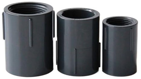 Innengewinde UPVC Direktverbinder Gartenwasserrohrverbinder Bewässerungsrohrverbindungen 1 Stk(1 PCS_25MM X 3-4 INCH)