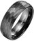 Vakki Personalisiert Schwarzer Herren Ringe 8mm Hammerschlag Wolfram Ring Schwarz Gehämmerter Ehering mit Eingraviertem für Männer Größe 66(21.0)