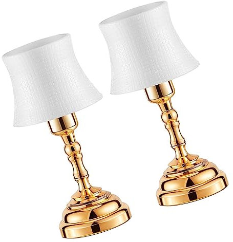 OSALADI 2stücke Mini Tischlampe Tischlampen Für Moderne Dekoration Für Kinderzimmer Und Mini-szenen Requisiten Für Und -projekte