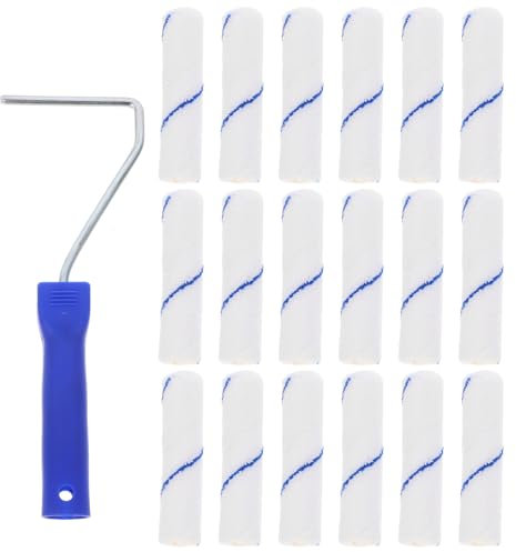 HOMSFOU 1juego Rodillo De Con Mango y Cubiertas De Para Paredes Para Proyectos De Renovación Del