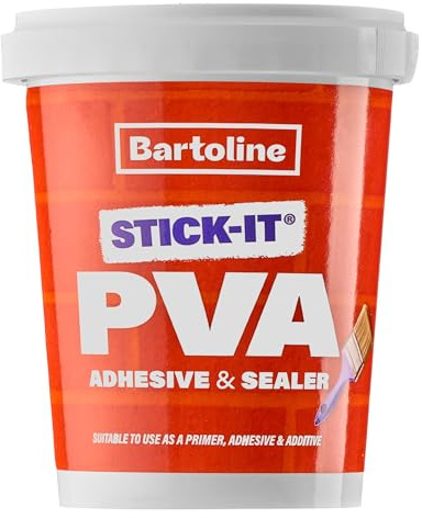 Bartoline PVA Adhesive & Sealer 500ml – Multi-Purpose Primer, Sealer, Dust-Proofer and Bonding Agent for Wood, Brick, Plaster, Concrete and More