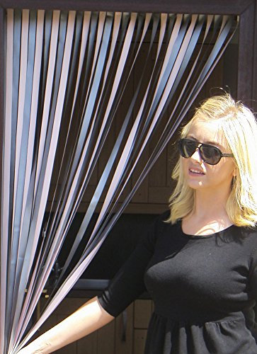 Heavy Duty Bug Blind,Strip Blind/Fly Blind-80cm wide (Standard UK door width)- Complete with self adhesive fitting hooks for uPVC Door frames