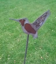 Zen Man Gartenstecker Beetstecker Edelstahl & Edelrost Vogel Metall Gartendeko Deko Tier