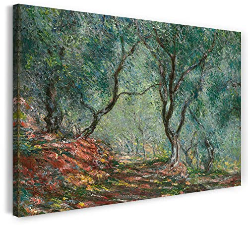 Printed Paintings Leinwand (120x80cm): Claude Monet - Olivenholz im Moreno Garten