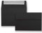 100x Brief-Umschläge B6 - Schwarz - 12,5 x 17,5 cm - Haftklebung 120 g/m² - breite edle Verschluss-Lasche - hochwertige Einladungs-Umschläge