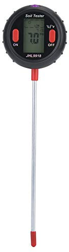 5 in 1 Digitaler Bodentester Temperatur Feuchtigkeitsmesser pH-Tester für Gartenfarm für Rasen Indoor Outdoor
