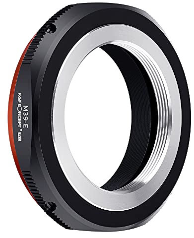 K&F CONCEPT Adapterring, kompatibel mit Objektiven in M39-Halterung auf Sony E Kameras