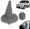 car passion Manueller Schalthebelbezug + grauer Knauf + Haltering für Fiat Panda 2003-2012 (zweite Serie) 5-Gang-Schaltgetriebe Set Komplettes Ersatzteil