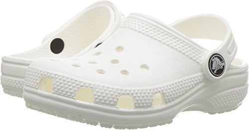 Crocs Unisex Kids Classic Clog K Clogs, White, 4 UK