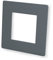 Single Light Switch Surround Acrylic Finger Plate Panel Socket (Grey Matt)