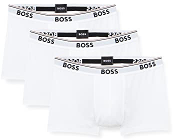 HUGO BOSS Herren Trunk 3p Co/EL Boxershorts, New - White100, L