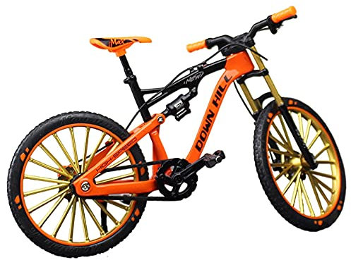 Jomewory Fahrradmodell, Miniatur Finger Mountainbike Modell Druckguss Spielzeug, 1:10 Legierungs Fahrradmodell Finger Mountainbike Spielzeug für Desktop – für Kinder Jungen