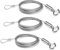 Cordones ajustables de acero inoxidable de 3 piezas, cuerda de alambre resistente con ganchos, para marcos de fotos, cuadros, luces, espejos, capacidad de carga de hasta 20 kg