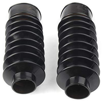 FSFY Motorcycle 41mm Fork Covers Front Rubber Gaiters Gators Shock Boots for Harley Softail FXST Dyna FXDWG