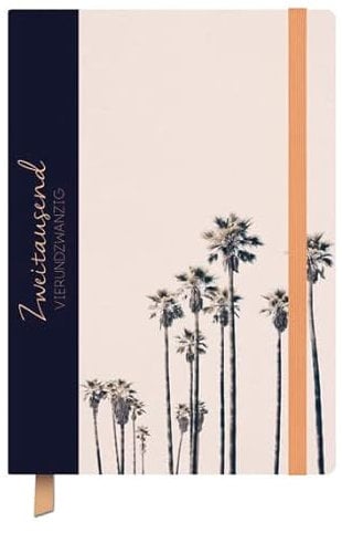 Terminkalender Classic Timer Palmen - Kalender 2024 - Korsch-Verlag - Eine Woche auf zwei Seiten - Terminplaner - 13 cm x 18,5 cm