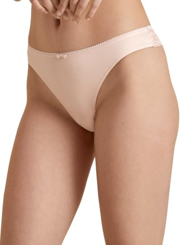 CALIDA Sensual Secrets String Damen | low cut, aus feinster Baumwolle, Rückseite aus transparenter Spitze