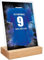 GRAVURZEILE Fußball Bild auf Acrylglas - Fussball Fanartikel Foto Trikot mit Name Nummer & Verein - Personalisierte Geschenke für Männer und Jungen - Geschenk für Ihn - Schalke Trikot - 15 x 20 cm