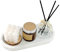 WORHE Bandeja de baño, bandeja de mármol, organizador de tocador, bandeja ovalada, almacenamiento de joyas, adecuado para baño, cocina, almacenamiento y decoración del hogar (BH101)