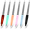 6 Pack Professional Nail Files, 2 in 1 Double-Ended Sword Nail Files Double Sided Sapphire Grit Nail File Metal Fingernail Files Multifunction Finger Nail Filers Nail Tools for Natural Nails