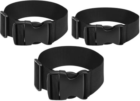 PACKOVE 3Er Gepäckverbindungsgurt Kofferband Einstellbare Schnallenverlängerung Gepäckgurt Gurtband Mit Schnalle Verstellbare Nylon Gurtverlängerung