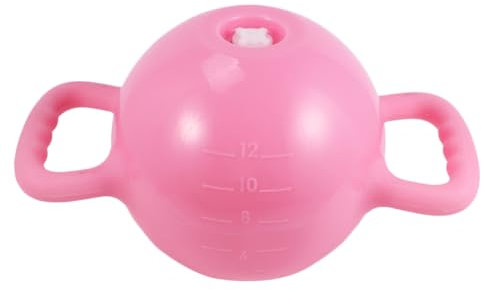 Yoga Fitness Kettlebell aus Pvc mit Doppelgriffen, Rosa