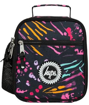 Hype Girls Black Scratches Lunch Bag