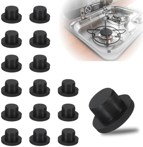 ShnminEU Lot de 16 bouchons en silicone pour plaque de cuisson de camping-car Dometic, Smev et Thetford
