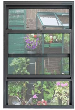 pujindu Ventana Corrediza De Aluminio, Ventana Elevable Empotrada, Ventana De Servicio para Food Trucks con Vidrio Templado para Balcones De Casas(31.5x47.2in/80x120cm)