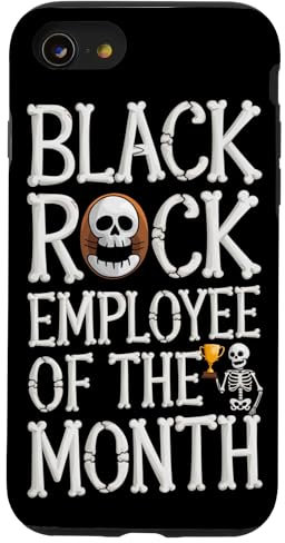 Hülle für iPhone SE (2020) / 7 / 8 Black Rock Mitarbeiter des Monats sarkastisch lustig politisch
