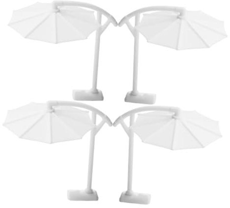 TOBBOMEY Visor Mini Parasol 1/50 Scale Miniature Outdoor Umbrella Models Accessories Sand Table Toys