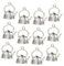 NUOBESTY 30pcs Jewelry Accessories Silver Charms Gold Charms for Jewelry Making Teapots Gold Plated Charms Necklace Charms Teapot Charms Letter Charms Beads Charms Jewelry Charms Alloy