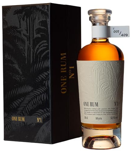 ONE RUM No. 1: Venezuela | Añejado 14 Años | Column Still | Edición Exclusiva Limitada a 409 Botellas | 52.1% Vol.