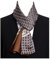 Pupatuch Halstuch Herren 100% Seide Schal Vintage Pattern Seidenschal Herrenschal (#12 Braun)