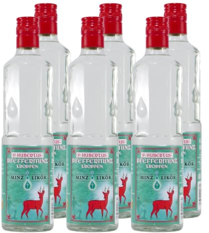 St. Hubertus Pfefferminz-Tropfen Likör (6 x 0,5L)