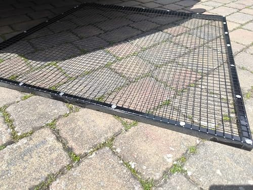 Marderabwehr für Auto mit Alurahmen, 100x100cm, Doppelverzinktes Drahtgitter (grün, 101x101cm)